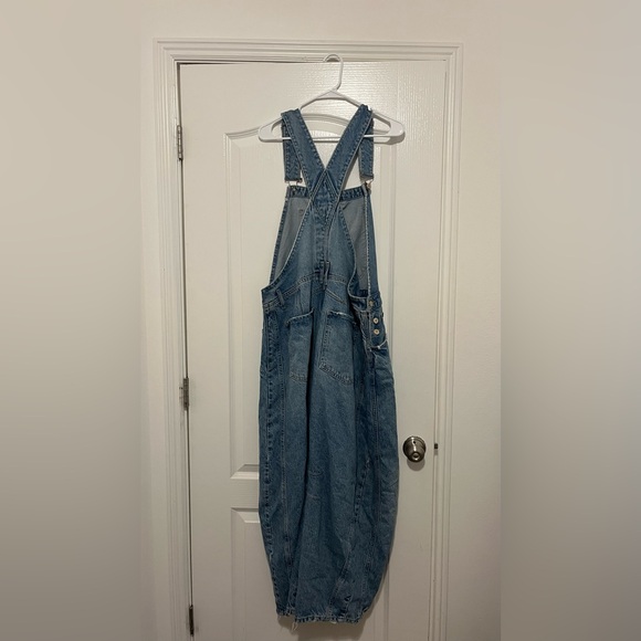 WE THE FREE denim barrel overalls - Picture 2 of 7